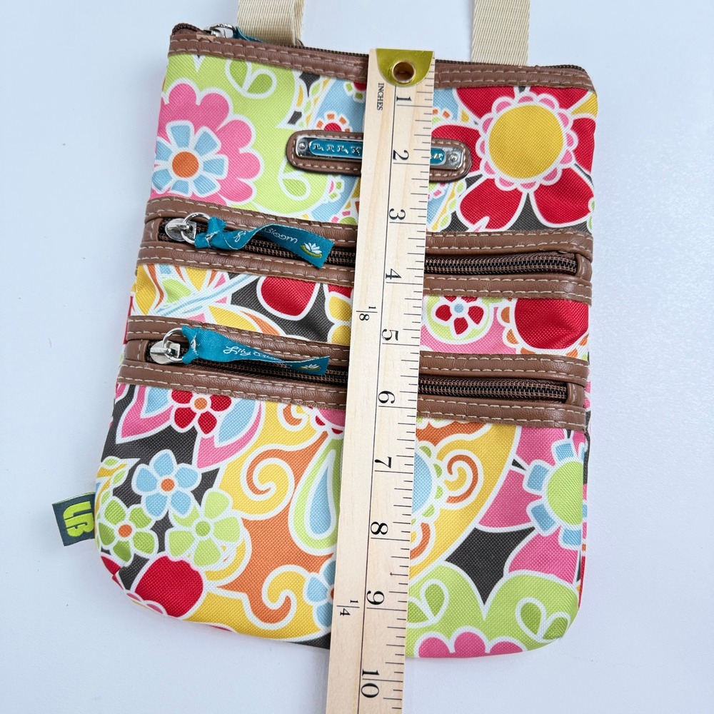 Lily Bloom Floral Print Crossbody Bag Multi Color Small Shoulder Bag/ Purse - Picture 9 of 12